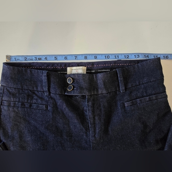 By Anthropologie The Essential Slim Cropped Pants 6 - Picture 6 of 9